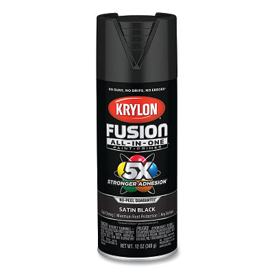 FUSION ALL-IN-ONE PAINT& PRIMER SATIN BLACK
