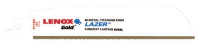 Gold Lazer Reciprocating Saw Blades, 12 in x 1 in, 18 TPI, 5/PK