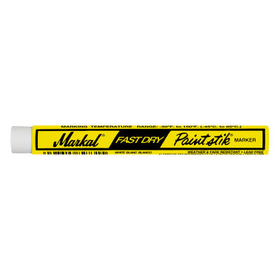 Paintstik Fast Dry Markers, 3/8 in X 4 3/4 in, White