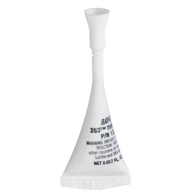 263 Threadlockers, High Strength, 1/2 mL Tube, Red