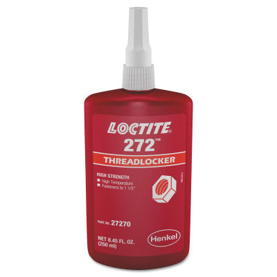 272 Threadlockers, High Temp/High Strength, 250 mL, Red