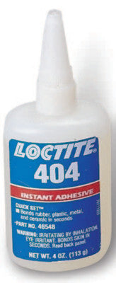 404 Quick Set Instant Adhesive, 4 oz, Bottle, Clear