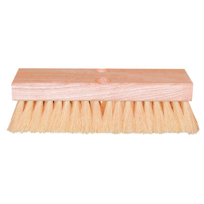 Deck Scrub Brushes, 12 in Hardwood Block, 2 in Trim L, Acid-Proof Polypropylene