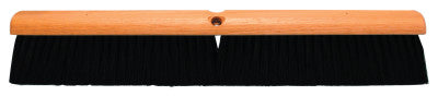 No. 20 Line Floor Brushes, 30 in Hardwood Block, 3 in Trim L, Black Plastic