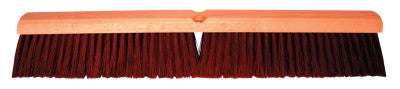 No. 22 Line Garage Brush, 36 in Hardwd Block, 3 in Trim L, Coarse Brown Plastic