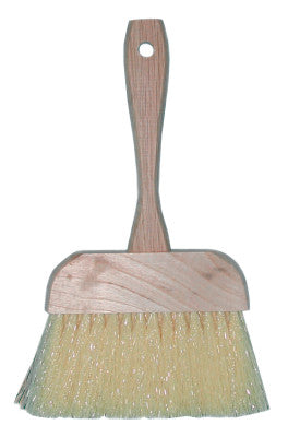 Seal Coat Brushes, Hardwood Block, 3 1/8 in Trim L, Cream-Color Polypropylene