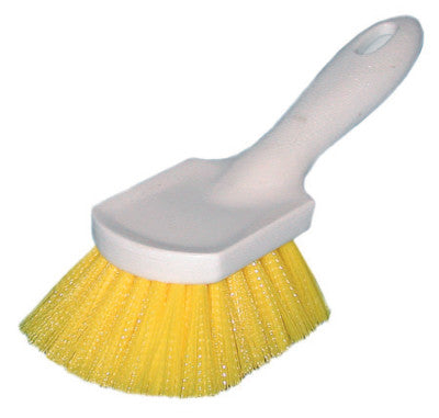 Utility Brushes, 8 1/2 in Block, 2 in Trim L, Clear Plastic
