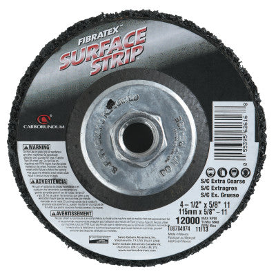 Depressed Center Grinding Wheels, Silicon Carbide, 4 1/2 in Dia., Extra Coarse