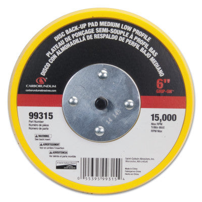 LOW PROFILE-MEDIUM 6" GRIP-ON BACK-UP PAD 15000