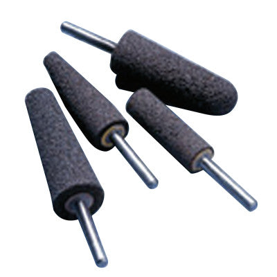 NorZon Resin Bond Mounted Points, 3/4 in Dia, 2 1/2 in Thick, 24 Grit Zirconia