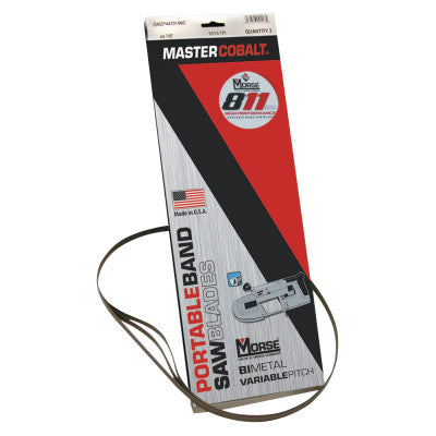 Hi Performance Portable Band Saw Blade, 8/11 TPI, 1/2 x 44 7/8, Bi-Metal