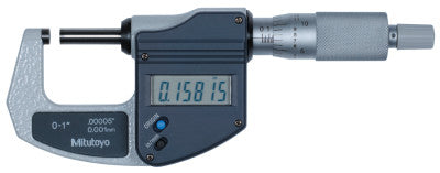 Digimatic Lite Micrometer, Ratchet, No SPC Output; Mic, Dig, 0-1"/0-25.4 mm