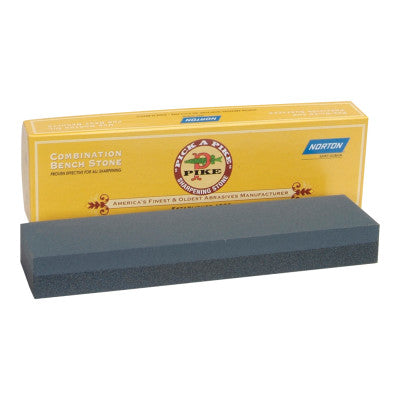 Combination Grit Abrasive Sharpening Benchstones, 8 x 2 x 1, Coarse, Crystolon