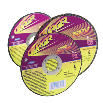 Type 01 FabCut Cut-Off Wheel, 4 in Dia, 1/16 in Thick, Alum. Oxide, All Purpose