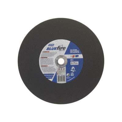 Blue Fire Chop Saw Cut-Off Wheels, 14 in, 1 in Arbor, 36 Grit, 4,365 rpm