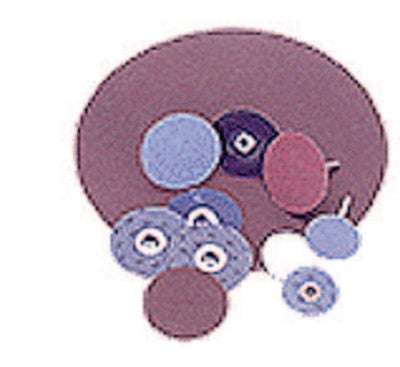 Metalite Large Coated-Cloth PSA Discs, Aluminum Oxide, 12 in Dia., 80 Grit
