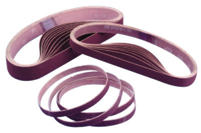 Metalite File Belts, 1/2 in x 24 in, 80, Aluminum Oxide