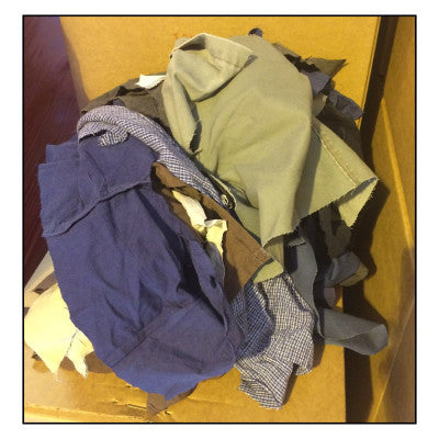 Rags, Assorted Colors, Cotton, 50 lb