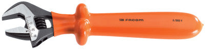 Insulated Adjustable Wrenches, 12 19/32 in Long, 1 11/32 in Opening, Insulated