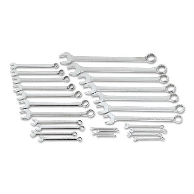 Torqueplus 12-Point Combination Wrench Sets, 26 Piece, Inch, Oval Handle, satin