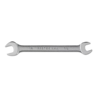 Open End Wrenches, 7/16 in; 1/2 in Opening, 6 3/8 in Long, Chrome