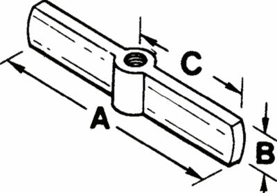 3/4-12 Acme 2-Way Threaded Crossarm