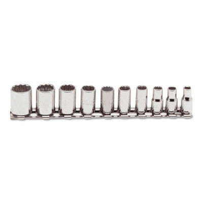 Torqueplus 10 Pc Socket Sets, 1/4 in, 12 Point
