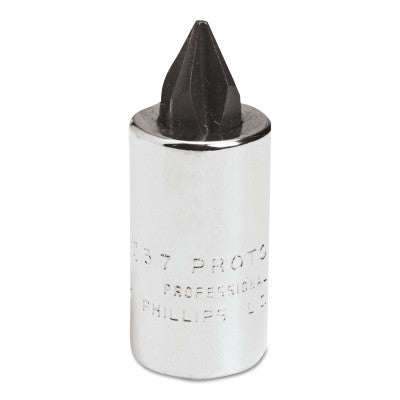 Phillips Socket Bits, 1/4 in Drive, #2 Tip