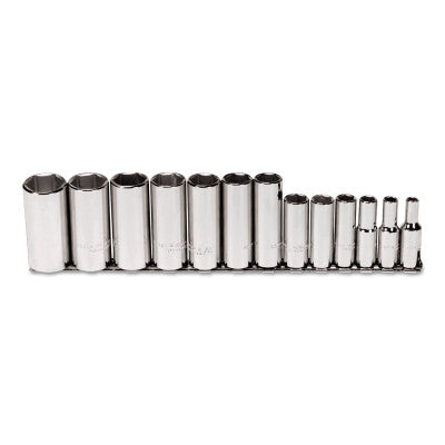 Torqueplus 13 Piece Deep Socket Sets, 3/8 in, 6 Point