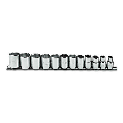 Torqueplus 12 Piece Metric Socket Sets, 3/8 in, 6 Point