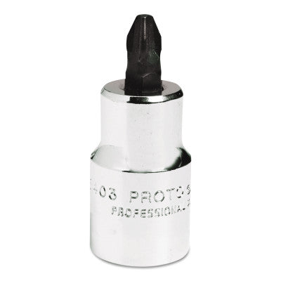 Phillips Screwdriver Bits, 1/2 in Drive, #3 Tip