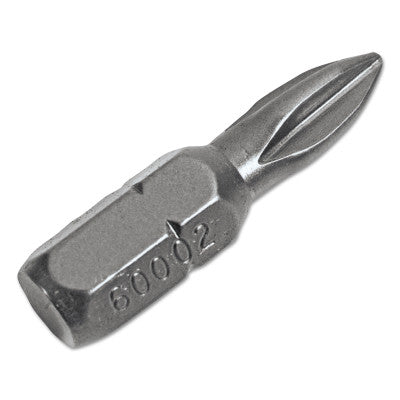 Phillips Insert Drive Bits, #1, 1/4 in x 1 in, Hex