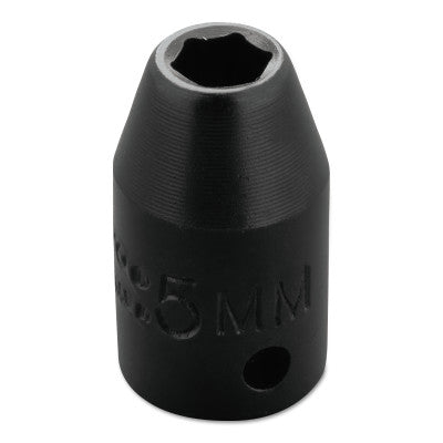 Torqueplus Metric Impact Sockets 1/4 in, 1/4 in Drive, 5 mm, 6 Points