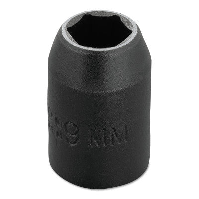 Torqueplus Metric Impact Sockets 3/8 in, 3/8 in Drive, 9 mm, 6 Points