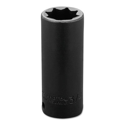 Torqueplus Deep Impact Sockets 1/2 in, 1/2 in Drive, 3/4 in, 8 Points