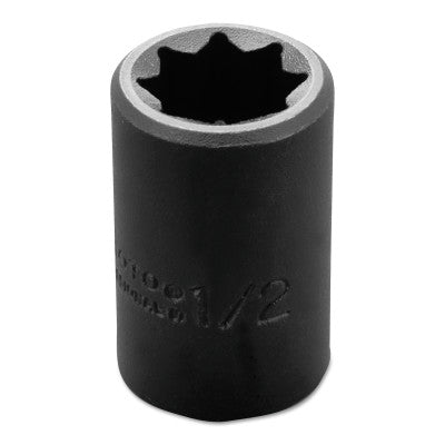 Torqueplus Impact Sockets, 1/2 in Drive, 1/2 in Opening, 8 Points
