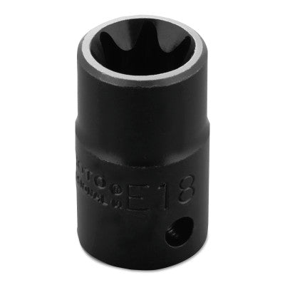 Torx Impact Sockets, 1/2 in Drive, E18 Tip
