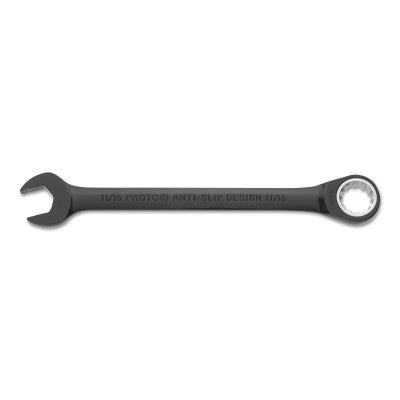 Spline Non-Reversing Combination Wrenches, 11/16 in Opening, 8 7/8 in