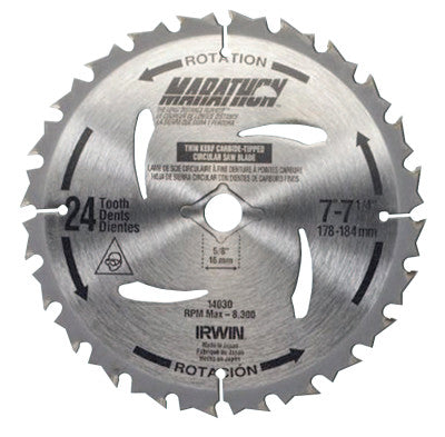 Cordless Circular Saw Blades, 6 1/2 in, 18 Teeth
