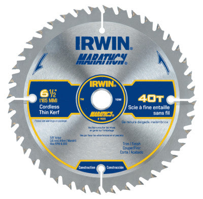 Cordless Circular Saw Blades, 6 1/2 in, 40 Teeth