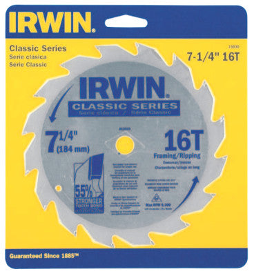 Carbide-Tipped Circular Saw Blades, 7 1/4 in, 40 Teeth