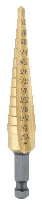Titanium Fractional Self-Starting, 1/8 in-1/2 in, 13 Steps