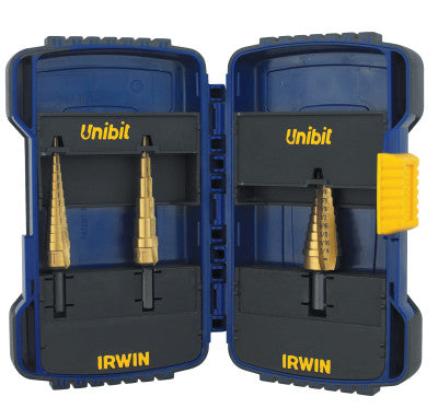 Step Drill Sets, TiN #1T-#3T