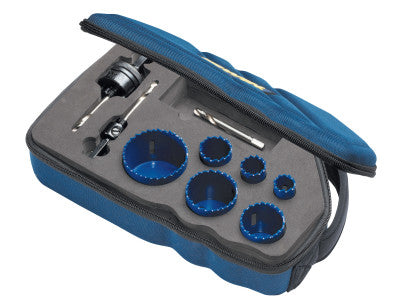 Bi-Metal Hole Saws Sets, 3/4 in - 2 1/4 in Cut Diam.