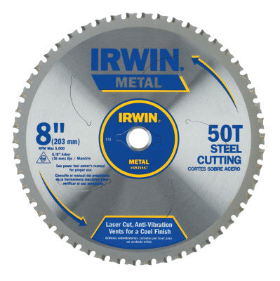 Metal Cutting Blades, 8 in, 50 Teeth
