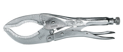 Large Jaw Locking Pliers, Curved Jaw Opens to 3 1/8 in, 12 in Long