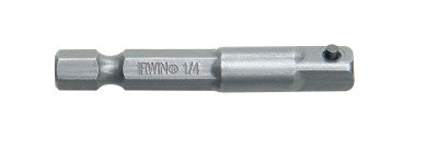 1/4 in Square Drive Socket Adapters, Pin Lock, 1/4 in drive, 6 in