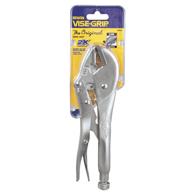 Straight Jaw Locking Pliers, Straight Jaw Opens to 1 5/8 in, 10 in Long