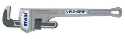 Aluminum Pipe Wrenches, Drop Forged Steel Jaw, 18 in