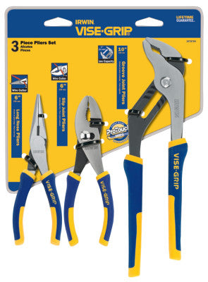 3 Pc. ProPlier Sets, Long Nose/Slip Joint/Groove